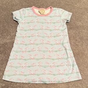 The Beaufort Bonnet Company Pink and Green Horse Nightgown